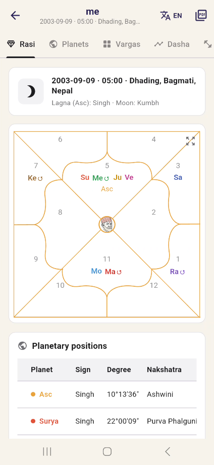 AstroBaje vedic screenshot
